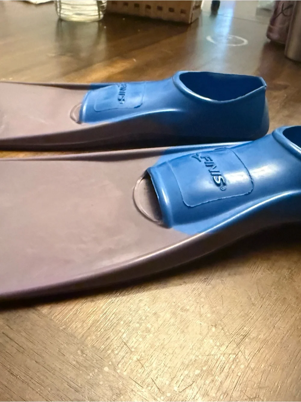 FINIS Kids Short-Blade Swim Fins in Blue and Purple